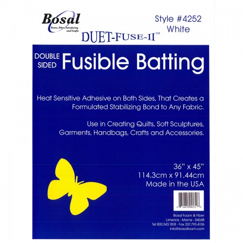 Bosal Double Sided Fusible Batting 45"x36"