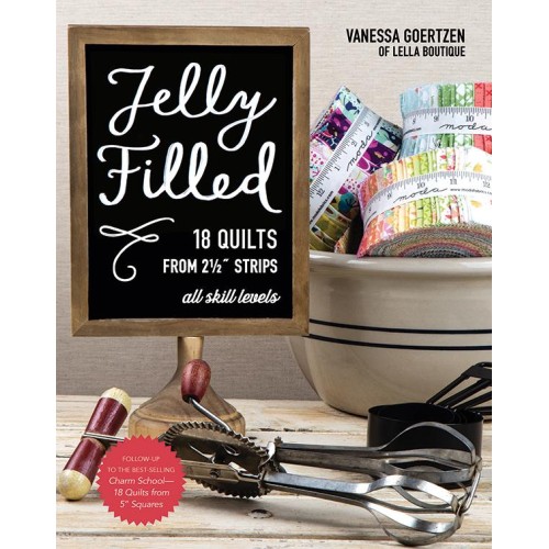 Book - Jelly Filled-18 quilts/2.5" Strips