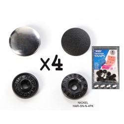 Tool free Snaps (4 pcs) - NICKEL