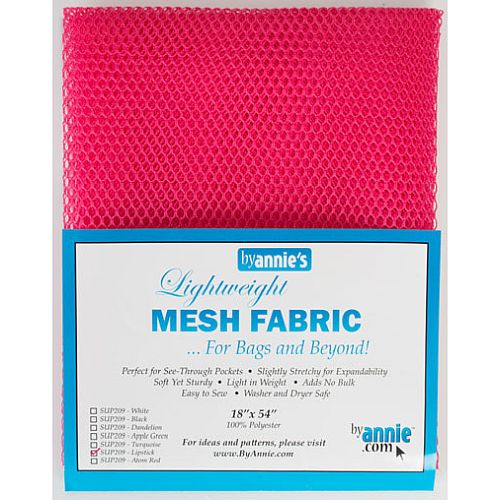 Mesh Fabric (18"x54") - LIPSTICK