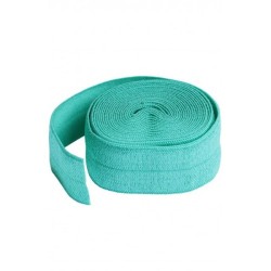 Foldover Elastic (20mmx2yd) - TURQUOISE