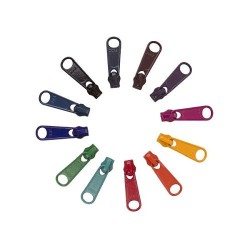 Zipper Pulls Only - (12pk) - DARK