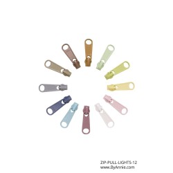 Zipper Pulls Only - (12pk) - LIGHT