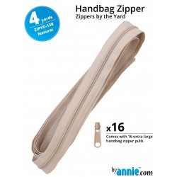 Zipper - 4yd (16 Pulls) - NATURAL