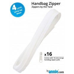 Zipper - 4yd (16 Pulls) - WHITE