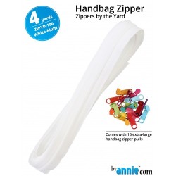 Zipper - 4yd (16 Pulls) - WHITE MULTI