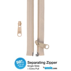 Zipper DS (50")(2 pulls) - NATURAL