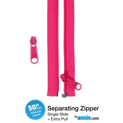 Zipper DS (50")(2 pulls) - LIPSTICK