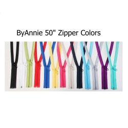 Zipper DS (50")(2 pulls) - PEWTER