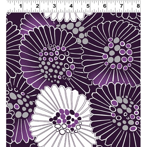 Purple Reign Floral - DARK EGGPLANT