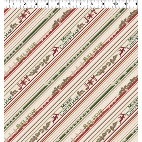 Christmas Stripe - CREAM