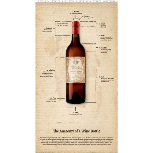 Wine Bottle Panel - 60 cm