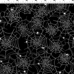 Spider Webs Glow in the Dark - BLACK