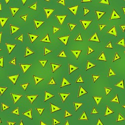 TRIANGLES - GREEN/GOLD