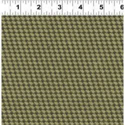 HOUNDSTOOTH PLAID - GREEN