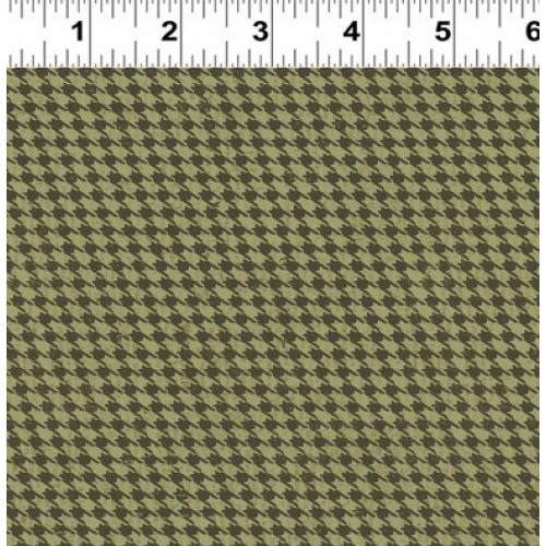 HOUNDSTOOTH PLAID - GREEN