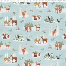 Forest Toile - LT TEAL