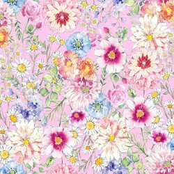 Digital Packed Flowers - PINK
