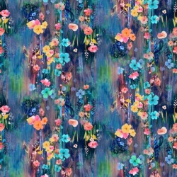 Floral Drip - NAVY