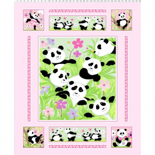 Panda Party 90cm Panel