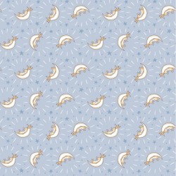 Bunny Moons Flannel  - LIGHT DENIM