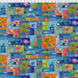 Coral Reef Digital Patchwork MULTI COLOR