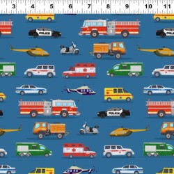 Let's Go! Rescue Vehicles Digital - DARK BLUE