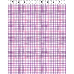 Summer Garden Plaid Digital - PURPLE