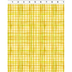 Summer Garden Plaid Digital - GOLD