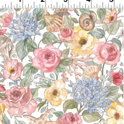 Coastal Cottage  Packed Floral (Digital) - MULTI PASTEL