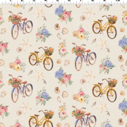 Coastal Cottage  Beach Bike (Digital) - LIGHT KHAKI
