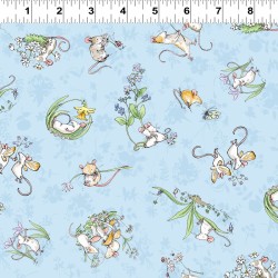 Mouseplay Tossed Scenes - LIGHT DENIM