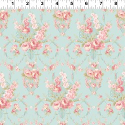 Charlotte Damask - TURQUOISE