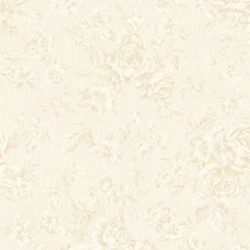 Charlotte Tonal Roses - CREAM
