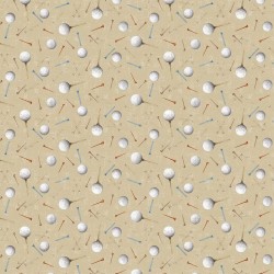 Golf Balls + Tees (Digital) - DARK BUTTER