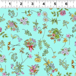 From the Heart Floral - LIGHT TURQUOISE
