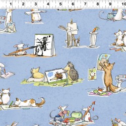 Animal Scenes - LIGHT DENIM