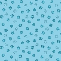 Pawprints - BLUE