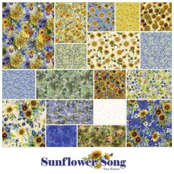 Sunflower Song - Precuts - 5" Squares (12pk)