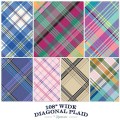 CLOTHWORKS - 108" Diagonal Plaid
