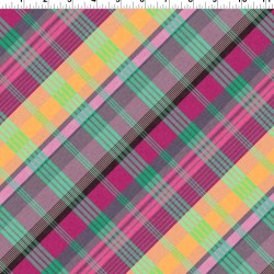 108" Wideback Diagonal Plaid Glastonbury (Digital) - DARK RASBERRY