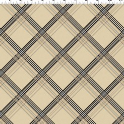 108" Wideback Diagonal Plaid Trent (Digital) - LIGHT KHAKI