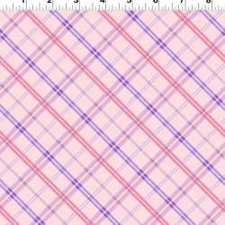 108" Wideback Diagonal Plaid Lindsey (Digital) - LIGHT PINK