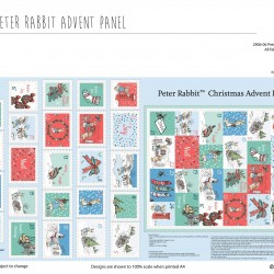 Panel - Peter Rabbit Advent Panel 61 cm - MULTI