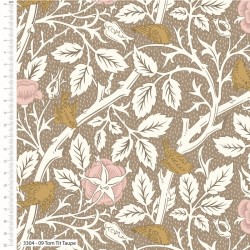 Birds & Leaves - TAUPE