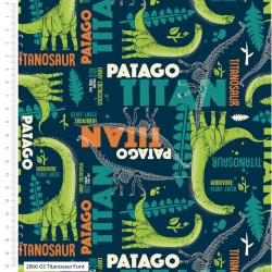 Titanosaur Font - NAVY
