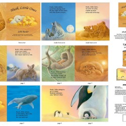 Hush Little One Book Panel (90cm) - MULTI