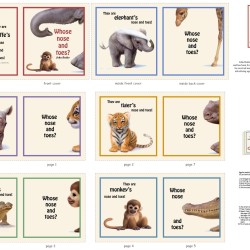 Whose Nose & Toes Book Panel (90cm) - BEIGE