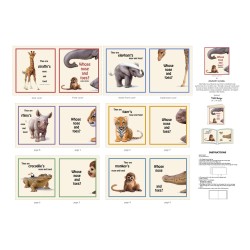 Whose Nose & Toes Book Panel (90cm) - BEIGE