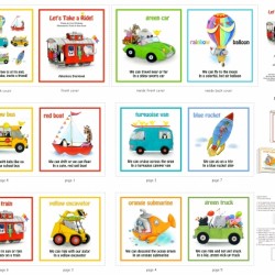 Book Panel - Let's Take A Ride (90cm) - WHITE